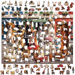 wooden-puzzle-1000-Dogs-About-Town-6 Wooden Puzzle 1000 Dogs About Town 6