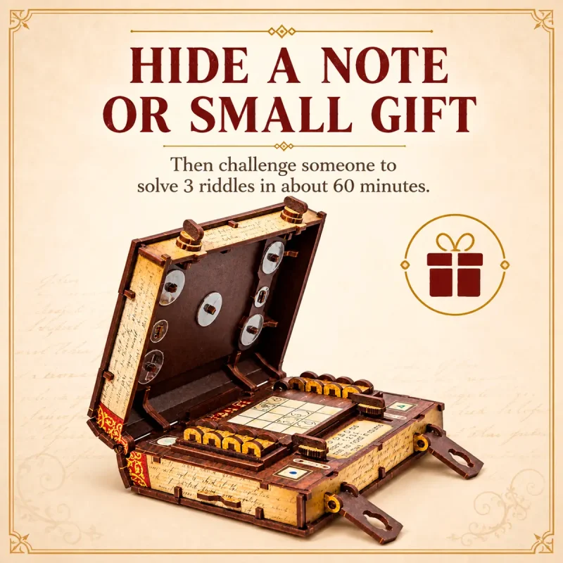 3D Wooden Escape Puzzle Box Magic Escape Book 6