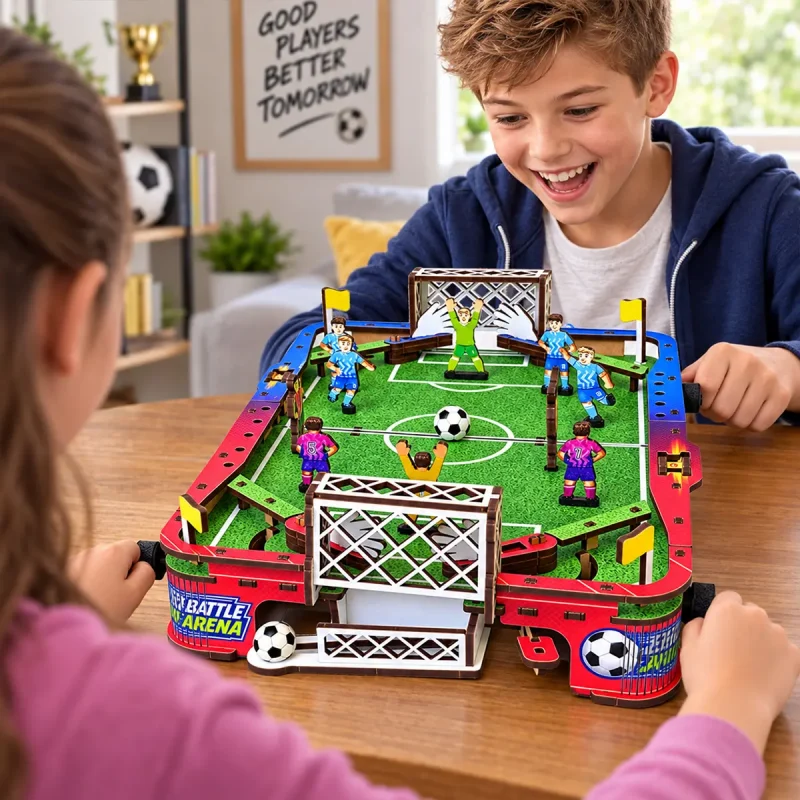 3D Wooden Puzzle Football Battle Arena 7