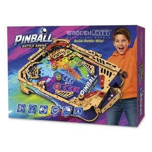 3D Wooden Puzzle Pinball Battle Arena