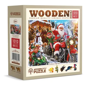 wooden puzzle 1000 Christmas in High Gear 2